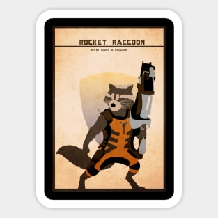 Rocket Poster Sticker